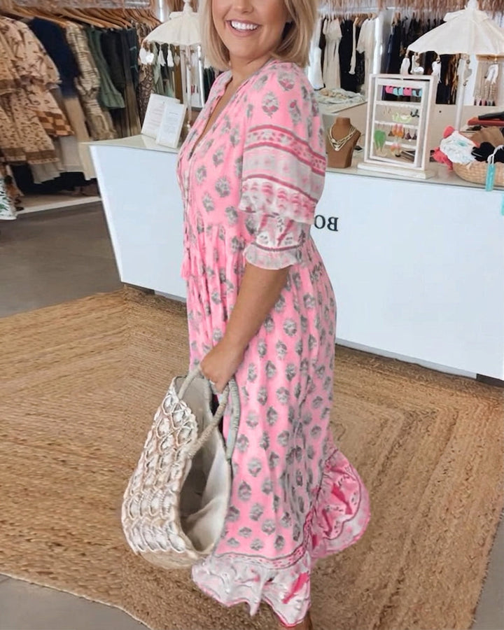 Piper™ | Folk Bloom Maxi Dress