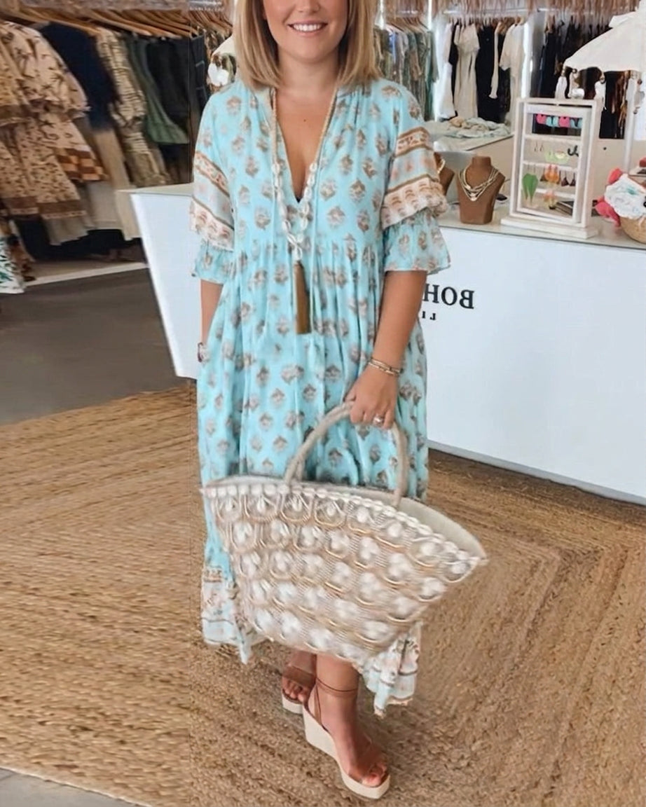 Piper™ | Folk Bloom Maxi Dress