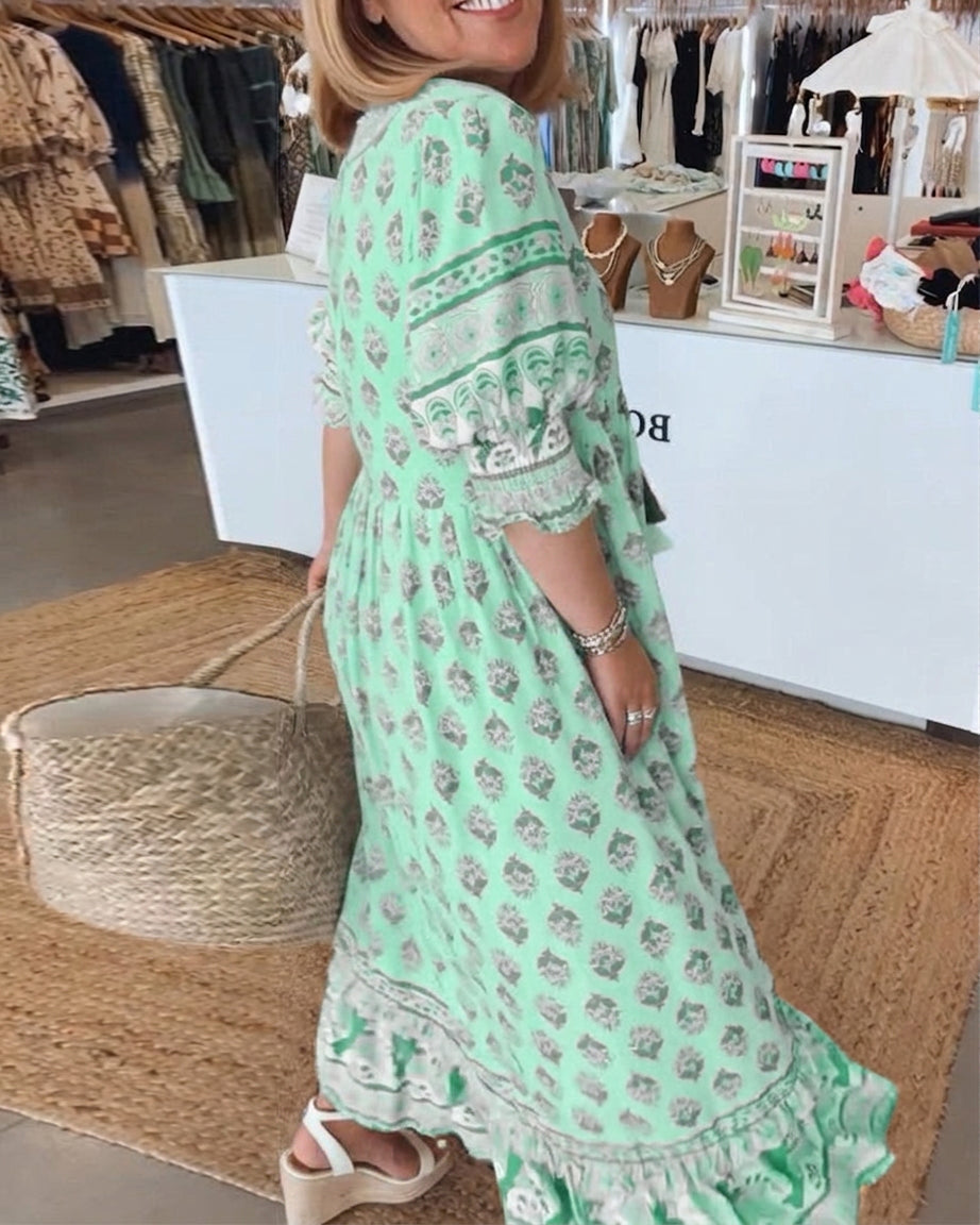 Piper™ | Folk Bloom Maxi Dress