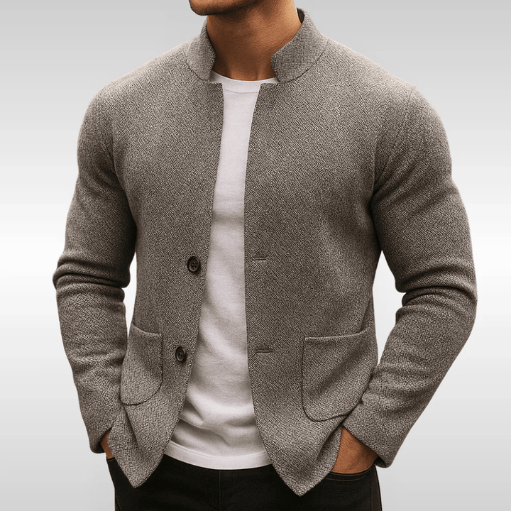 Porter - Stand-Collar Knit Cardigan