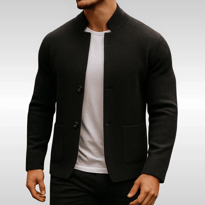 Porter - Stand-Collar Knit Cardigan