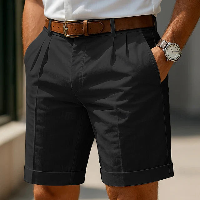 Tom | Summer Pleated Chino Shorts