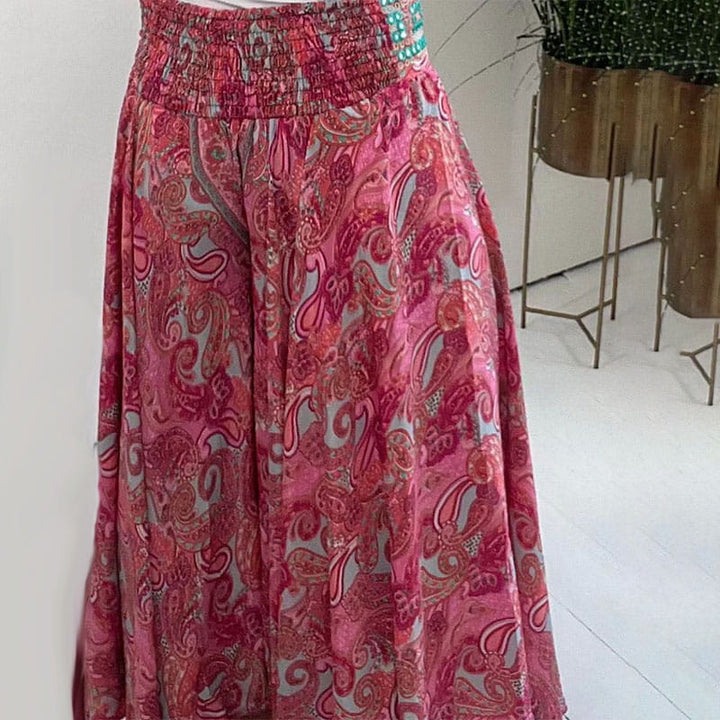 Mavis | Elastic Pants with Ethnic Print