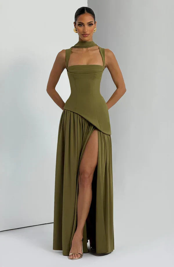 Story | Long Lacquered Dress