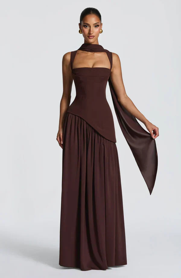 Story | Long Lacquered Dress