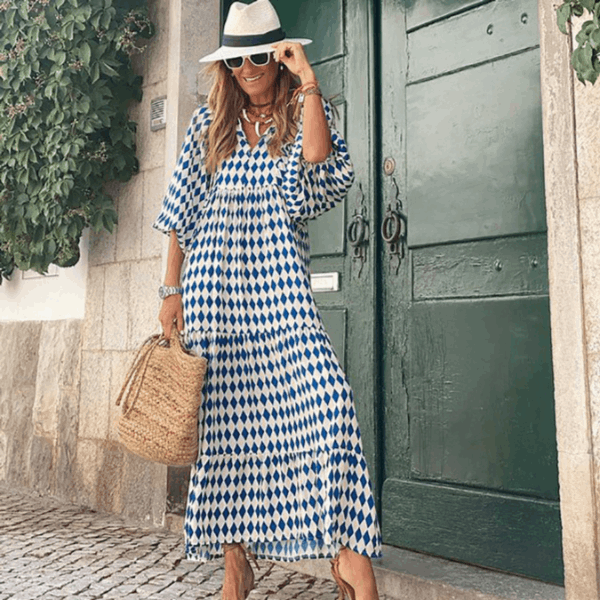 Colette - Print Boho Midi Dress