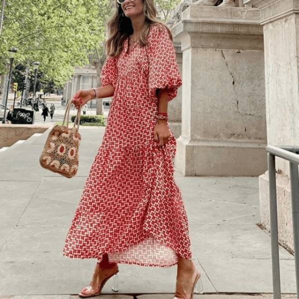Colette - Print Boho Midi Dress